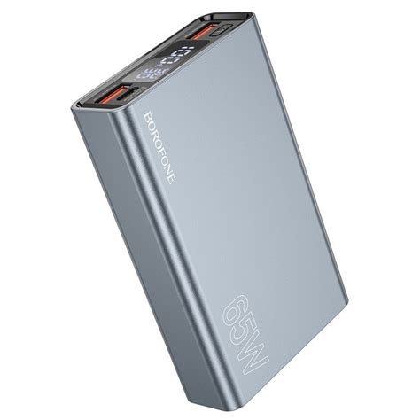 Power bank Borofone BJ40 65W PD20W QC3 0 15000 mAh с быстрой зарядкой и