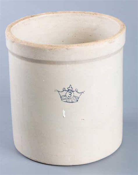 Robinson Ransbottom 3 Gallon Crock Crown Mark