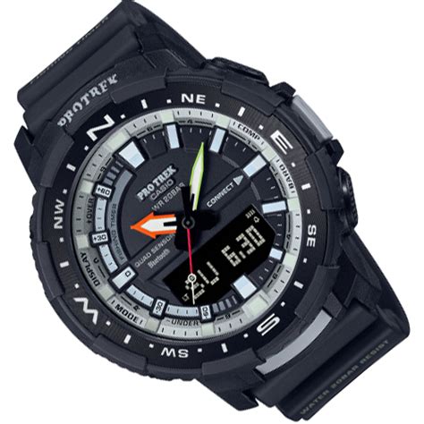 PRT B70BE 1 Đồng Hồ Casio Protrek Nam Dây Nhựa Kết Nối Điện