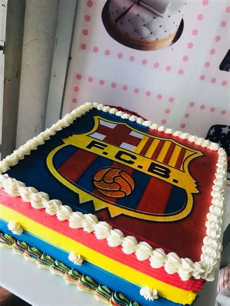 Barcelona Barca Futbol Pastel Del Barcelona Barcelona Cake