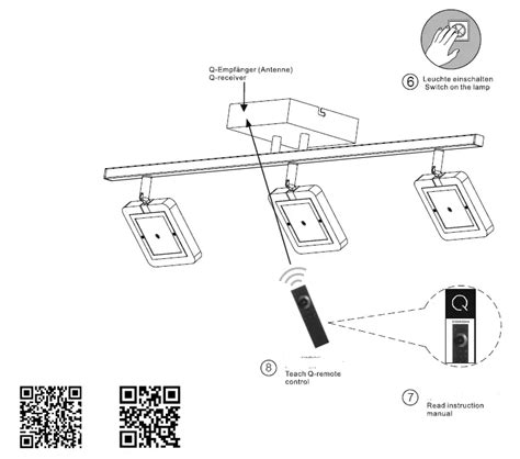 Paul Neuhaus Q Led Ceiling Light Instruction Manual