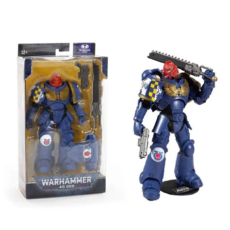 Ultramarines Primaris Assault Intercessor Warhammer K Action Figure