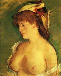 Blonde Woman With Naked Breasts Edouard Manet Wholesale Oil Painting