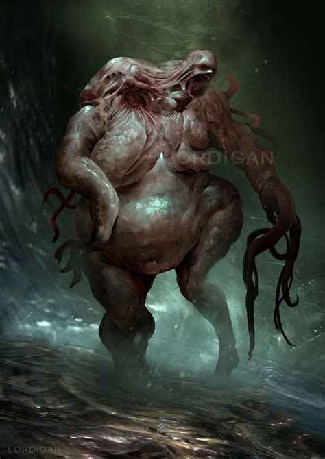 An Image Of A Creature In The Water With Its Mouth Open And Hands On It