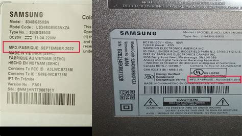 Comment connaître lannée de fabrication de mon téléviseur Samsung