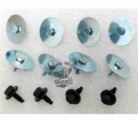 1967 72 A Body Rear Fender Splash Shield To Firewall 12Pc Screw Kit