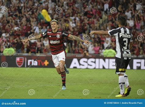 SOCCER Flamengo and Santos editorial stock image. Image of flamengo - 259873844