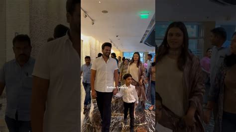 Manchu Manoj And Wife Bhuma Mounika Reddy With Son Dhairav At Ustaad