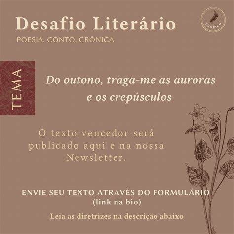 Encerrado Desafio Liter Rio Conto Cr Nica Poesia Gratuita