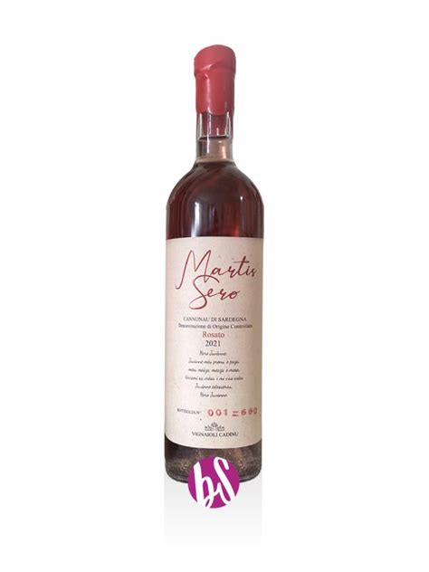 Rosato 'Martis Sero' Cannonau di Sardegna DOC - Vignaioli Cadinu ...