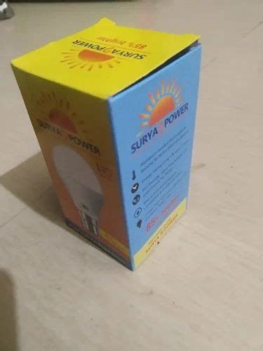 Duplex Paper Printed Led Bulb Packaging Box At Rs Piece In