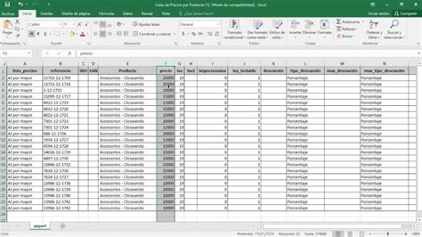 Descarga La Lista De Productos De Una Tienda De Abarrotes En Excel Y