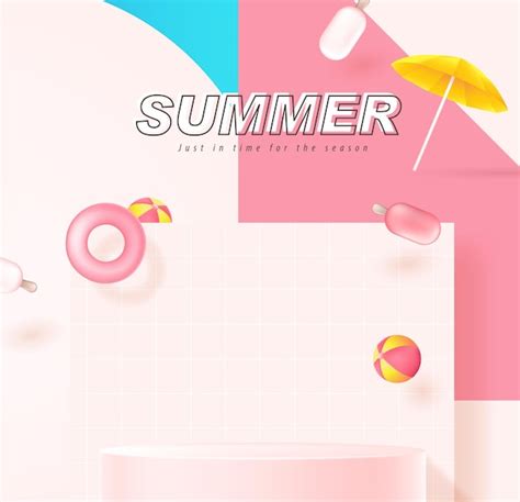 Premium Vector Summer Sale Banner Template For Promotion With Product