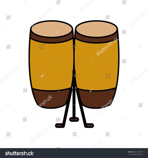 Bongo Musical Instrument Icon Stock Vector Royalty Free 621553220