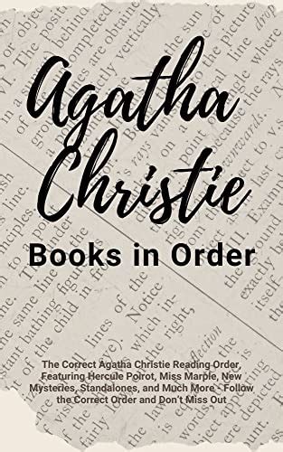 Agatha Christie Books In Order The Correct Agatha Christie Reading