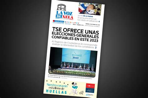 Lee El Diario Digital Del Viernes De Enero La Voz De Xela