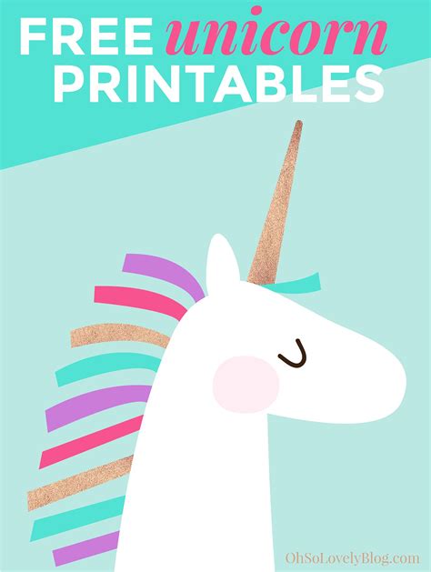 Unicorn Printable Template | BubaKids.com