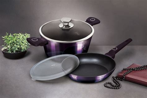 Piece Cookware Set Berlinger Haus Bh Purple Eclipse Collection