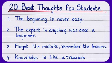 20 Easy Thoughts For Students Best Thoughts For Students Thoughts