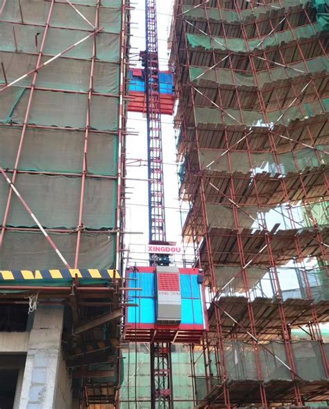 Ce Approved High Rise Building Construction Hoist With Frequency