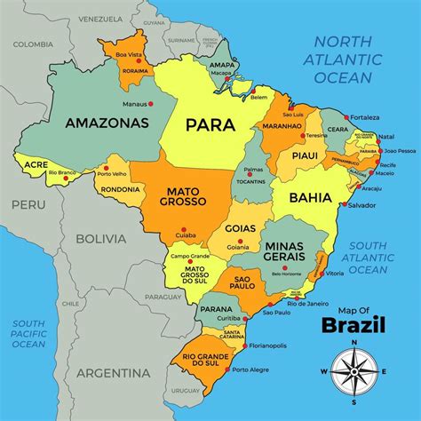How Many Countries Does Brazil Share A Border With At Winston Blanton Blog