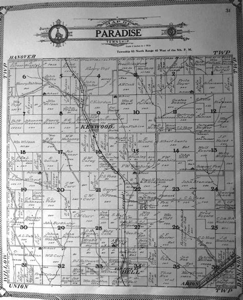 1908 Paradise Township Crawford County Iowa