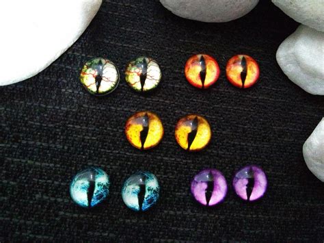 10 Peças Cabochão Resina 12mm Olhos Reptilianos Elo7