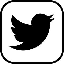 Twitter bird logo icon realistic social media Vector Image