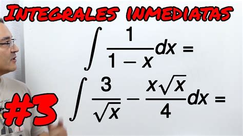 Integrales Indefinidas Inmediatas 3 YouTube