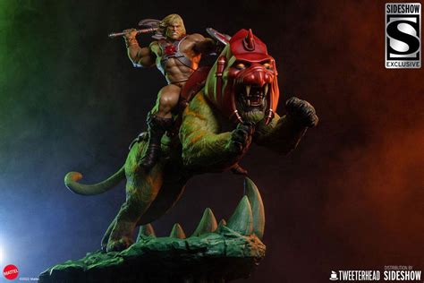 Tweeterhead He Man And Battle Cat Classic Deluxe Masters Of The