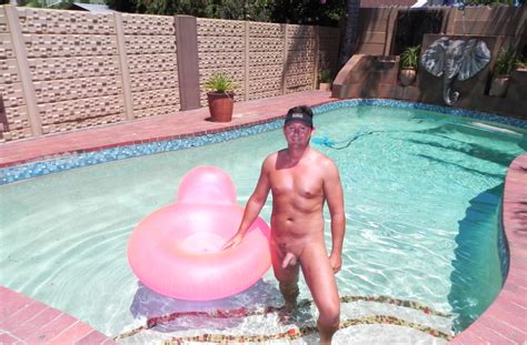 A Naked Day At The Pool Scrolller