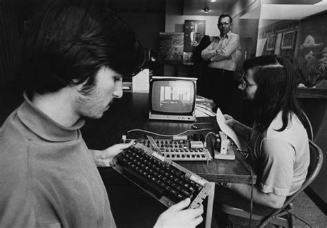 Steve Jobs And Steve Wozniak With Apple 1 Computer Chm Revolution