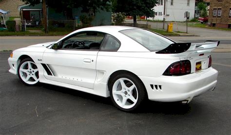 Crystal White 1995 Saleen S351 R Ford Mustang Coupe Mustangattitude