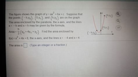 Solved 2 The Figure Shows The Graph Of Y Ax Bx C Chegg