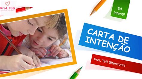 Carta De Inten O Educa O Infantil Ber Rio