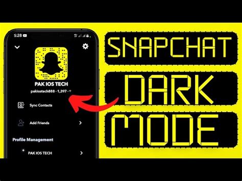 How To Get Snapchat Dark Mode Android Snapchat Mein Dark Mode