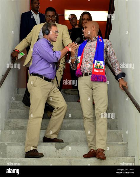 Former President of Haiti Michel J. Martelly in conversation with ...