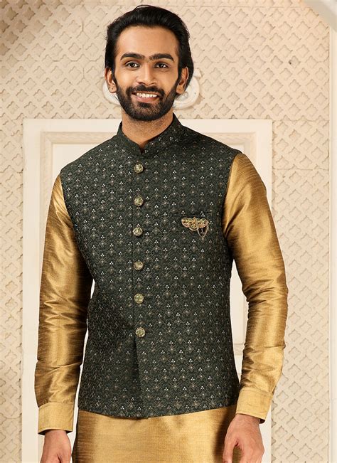 Buy Indian Ethnic Clothing Krishna Jayanthi Gold Men Kurta Pyjamas