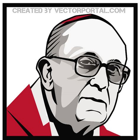 Pope Francis portait Royalty Free Stock SVG Vector