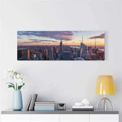 New York City Skyline Canvas, NYC, Panoramic Photo Print, City Wall Art ...