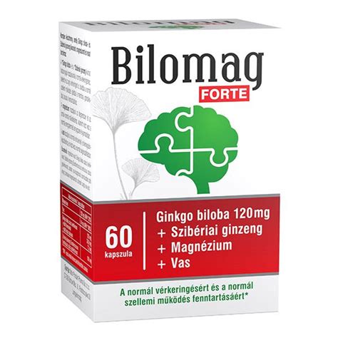 Bilomag Forte Mg Ginkgo Biloba Kapszula X