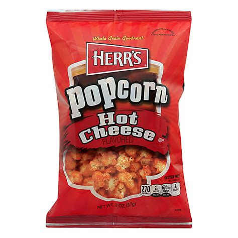 Herr S Popcorn Hot Cheese Flavored 2 Oz Snacks Chips Dips Foodtown
