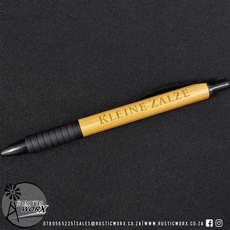 Custom Engraved Bamboo Pens Branding Gifting Rustic Worx