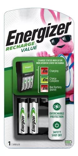 Cargador De Pilas Energizer Maxi 2 Pilas Aa Recargables Cuotas Sin