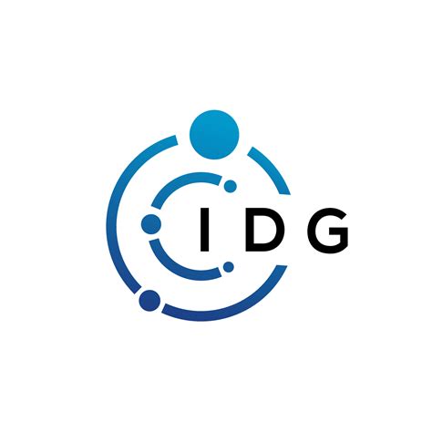 idg letter technology logo design  white background idg creative