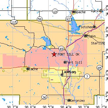 Fort Sill, Oklahoma (OK) ~ population data, races, housing & economy