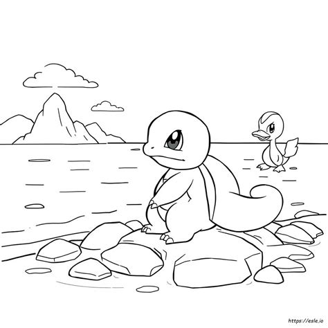 Water Type Pokemon Coloring Pages