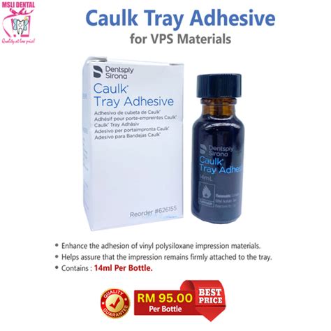 DENTSPLY - Caulk Tray Adhesive For VPS Materials – MSLI Dental Supplies