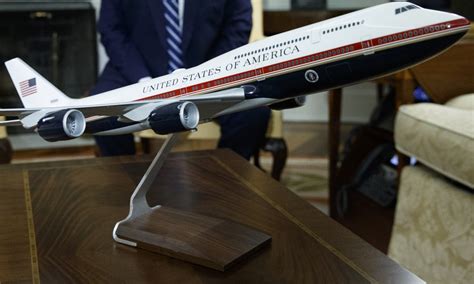 Donald Trump Unveils Model of New Air Force One Paint Scheme