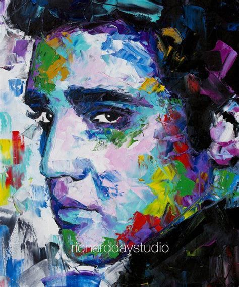 Elvis Presley Original Painting 24 Worldwide Shipping Etsy Uk